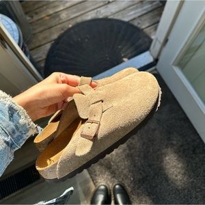 Birkenstock Boston Soft Footbed Suede Leather